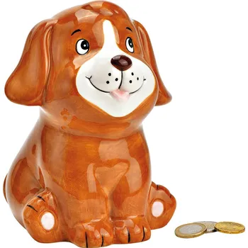 Žertovný předmět Keramická pokladnička Štěňátko