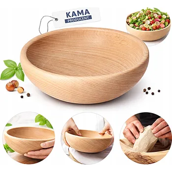 MISKA DŘEVĚNÁ MÍSA NA OŘECHY, DROBNÉ OVOCE Z TŘEŠŇOVÉHO DŘEVA 25 CM