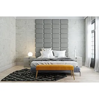 Předsíňová stěna Čalouněný nástěnný panel Classic plus 40/30/3 cm- šedá