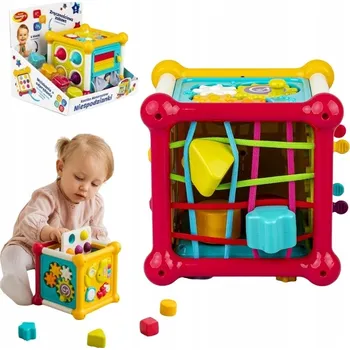 ostatní stavebnice Motorická kostka Dumel, vícebarevná, plastová, 6 m+