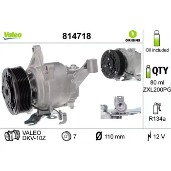 Kompresor klimatizace Kompresor, klimatizace VALEO 814718