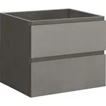 Koupelnová skříňka pod umyvadlo Carole - betonově šedá - 69x48x45 cm