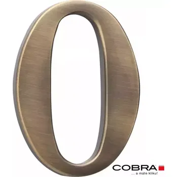 Cislo 3D bronz cesany 0 - 10 cm