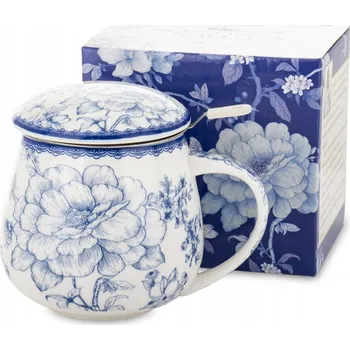 Hrnek Queen Isabell Modré Růže porcelán 450 ml