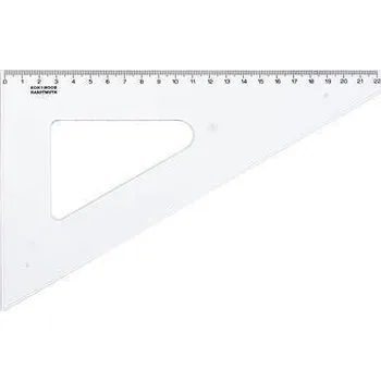 Trojúhelníkové pravítko, plastové, 60 °, KOH-I-NOOR