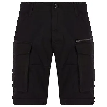 Dámské kraťasy G-Star Raw Šortky z materiálu Rovic Zip D08566-5126-990 Černá Relaxed Fit 38