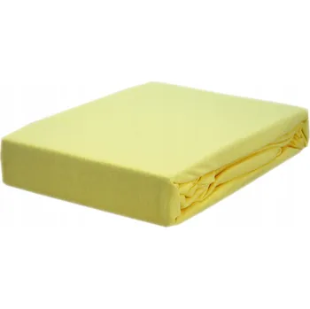 Prostěradlo Prostěradlo jersey s gumou 80x160, banánová barva