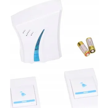 Domovní zvonek BEZDRÁTOVÝ ZVONEK NA BATERIE 2 OVLADAČE