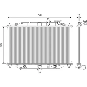 Chladič motoru Chladič, chlazení motoru VALEO 701392