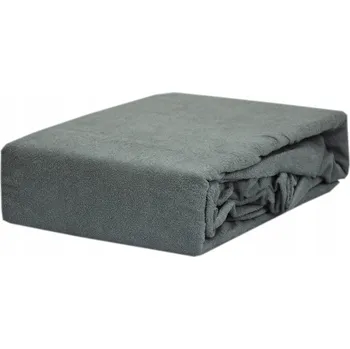 Prostěradlo Froté prostěradlo s gumou 120x200 cm, šedé