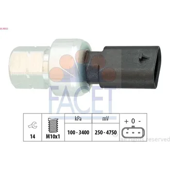 Tlakový vypínač, klimatizace FACET 25.0032