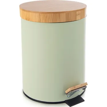 Odpadkový koš ODPADKOVÝ KOŠ KOVOVÝ S PEDÁLEM ZELENÝ GREENISH MALÝ DO KOUPELNY 5 L