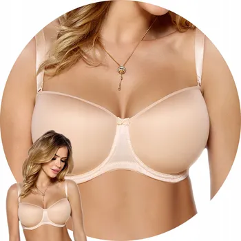 Dámské spodní prádlo Vena podprsenka bardotka, balkonetka béžová velikost 75E