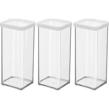 Dóza na potraviny ROTHO SADA 3 DÓZ NA POTRAVINY, S YPKÉ SUROVINY 1,5L BÍLÁ LOFT