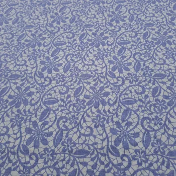 Pro útulný domov bavlněná látka KVĚTY KRAJKOVÉ