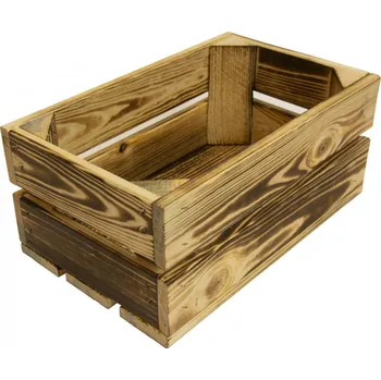 Úložný box CALTER Dřevěná bedýnka 32x20x14 cm, opalovaná