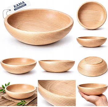 MISKA DŘEVĚNÁ MÍSA NA OŘECHY, DROBNÉ OVOCE Z TŘEŠŇOVÉHO DŘEVA 22CM