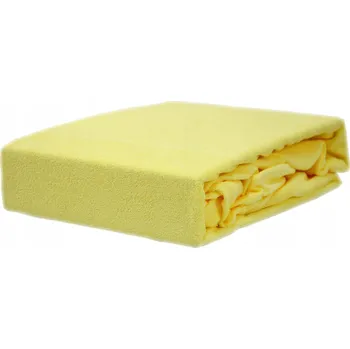 Prostěradlo Froté prostěradlo s gumou, rozměr 80x160, banánové KOBI Česká firma