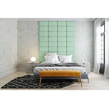 Předsíňová stěna Čalouněný nástěnný panel Classic plus 40/30/3 cm- mátová