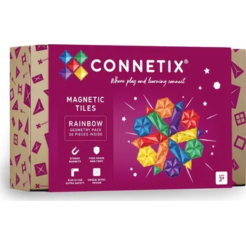 ostatní stavebnice CONNETIX Magnetická stavebnice - Geometry Pack Rainbow (30 ks)