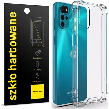 Pouzdro na mobilní telefon Zadní Kryt Spacecase pro Motorola Moto E22 bezbarvý