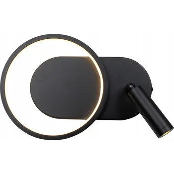 Nástěnné svítidlo Moderní nástěnné svítidlo Elyptica černé 18 cm