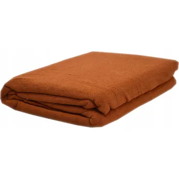 Prostěradlo Froté prostěradlo bez gumy, rozměr 60x120 cm, barva rezavá KOBI