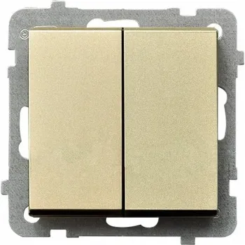 vypínač Schodišťový vypínač Klasik, Pod omítku Ospel zlatý ŁP-10R/M/39