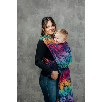 Šátek na nošení dítěte LennyLamb Baby Wrap - JURASSIC PARK - NEW ERA Velikost: 3,6 m