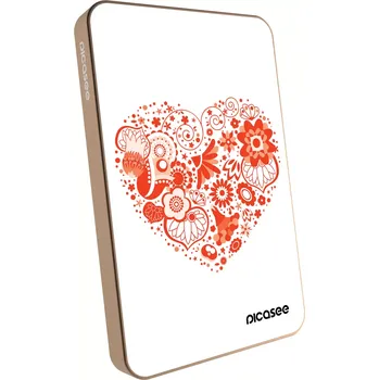 Powerbanka Picasee Powerbanka s MagSafe 5 000 mAh Zlatá - Velké srdce