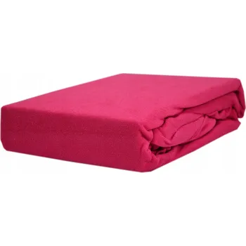 Prostěradlo Froté prostěradlo s gumou, rozměr 200x200, malinové KOBI