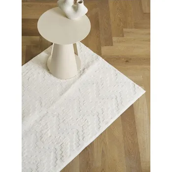 Koberec Sinsay - Měkký koberec s vyřezávaným vzorem - krémová - 299GR-01X - 299GR-01X-ONE