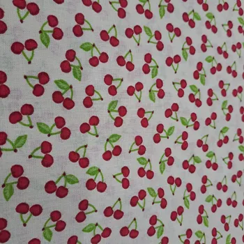 Pro útulný domov bavlněná látka TŘEŠNĚ ČERVENÉ