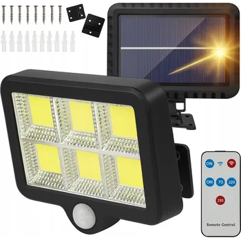 Venkovní osvětlení Solární pouliční lampa 120 W s pohybovým senzorem a 6 světelnými body