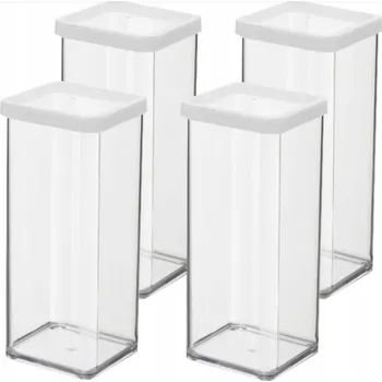 Dóza na potraviny ROTHO SADA 4 DÓZ NA POTRAVINY S YPKÉ SUROVINY 1,5L BÍLÁ LOFT