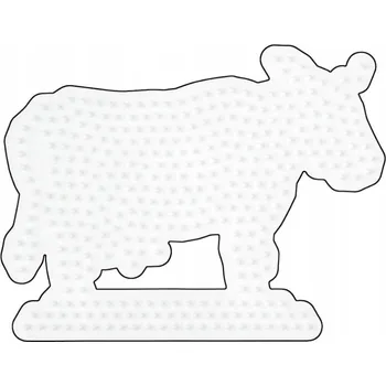 Dětské navlékací korálky Podložka na zažehlovací korálky Hama Midi kravička