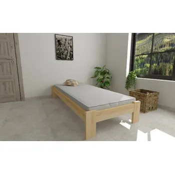 Ložnice Postel Adam 90x200 cm masiv + matrace Diana 10 cm + rošt ZDARMA