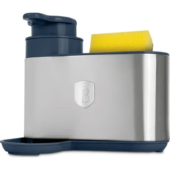 Dávkovač mýdla Berlingerhaus Dávkovač na jar s držákem 2 v 1 Deep Sea Collection BH-8936