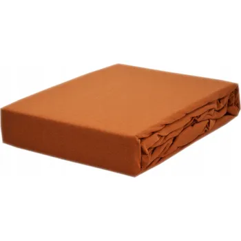 Prostěradlo Prostěradlo jersey s gumou 60x120, barva rezavá