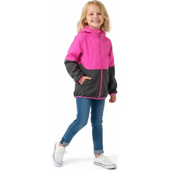 Dívčí oblečení SOFTSHELLOVÁ BUNDA ORCHIDEJ/ ŠEDÁ HXC005 VELIKOSTI 92-128 Velikost: 122/128, Barva: Orchidej