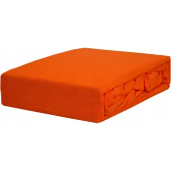 Prostěradlo Froté prostěradlo s gumou, rozměr 60x120 cm, oranžové KOBI Česká firma