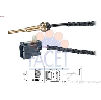 Čidlo automobilu Snímač, teplota chladiva FACET 7.3331