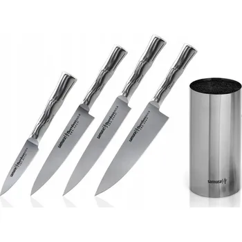 Kuchyňský nůž Sada nožů v bloku Samura Bamboo 4 ks