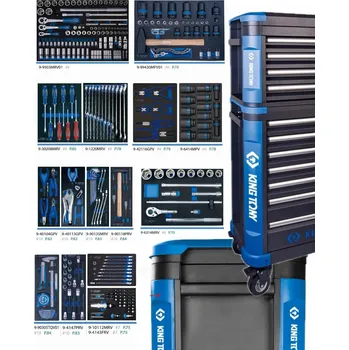 DÍLENSKÝ VOZÍK SKŘÍŇKA 11 ZÁSUVEK SADA 251 NÁŘADÍ KING TONY