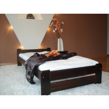 Ložnice Postel masiv Evropa - OŘECH 80 x 200 cm + matrace RELAX + rošt ZDARMA