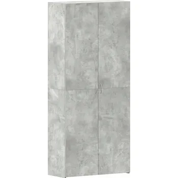 Botník Botník šedá 80 x 35,5 x 180 cm, materiál: dřevotříska