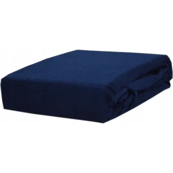 Prostěradlo Froté prostěradlo s gumou, rozměr 120x200, tmavě modré KOBI - Česká firma