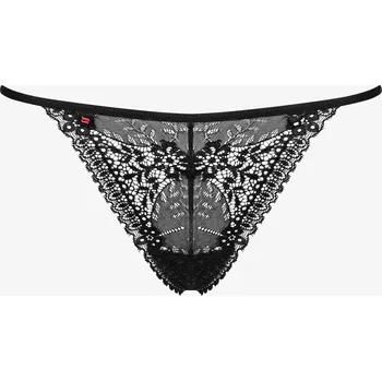 Dámské erotické kalhotky Tanga Intensa thong - Obsessive černá S/M