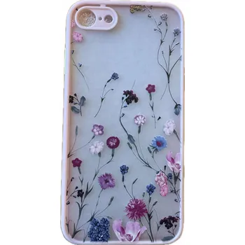Pouzdro na mobilní telefon Zadní kryt Pouzdro pro iPhone 7/8 SE RŮŽOVÝ S KVĚTINAMI