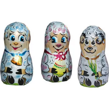 Čokoláda Velikonoční ovečky z mléčné čokolády 25 x 15 g [Paloma, 375 g] (cena 9,40 Kč za ks s DPH)